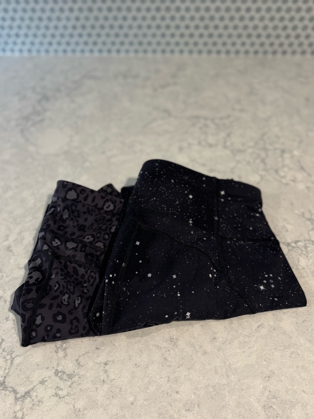 Sweaty Betty Kids Black Speckle & Leopard Print Leggings